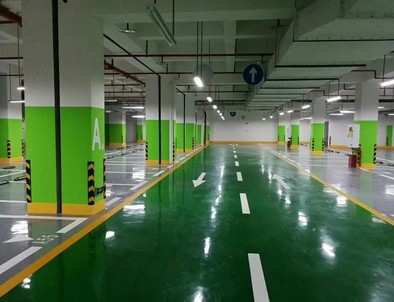 黄石黄石停车场标线施工